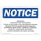 Signmission Safety Sign, OSHA Notice, 10" Height, Important Fragrance Free Environment Sign, Portrait OS-NS-D-710-V-13648 - alternate 1